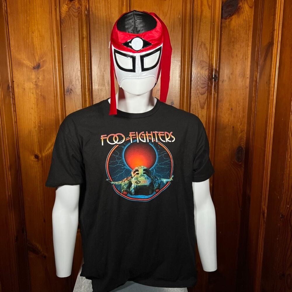 Foo Fighters Large 2017 Tour Shirt Black Des Moines Concert Band Tee